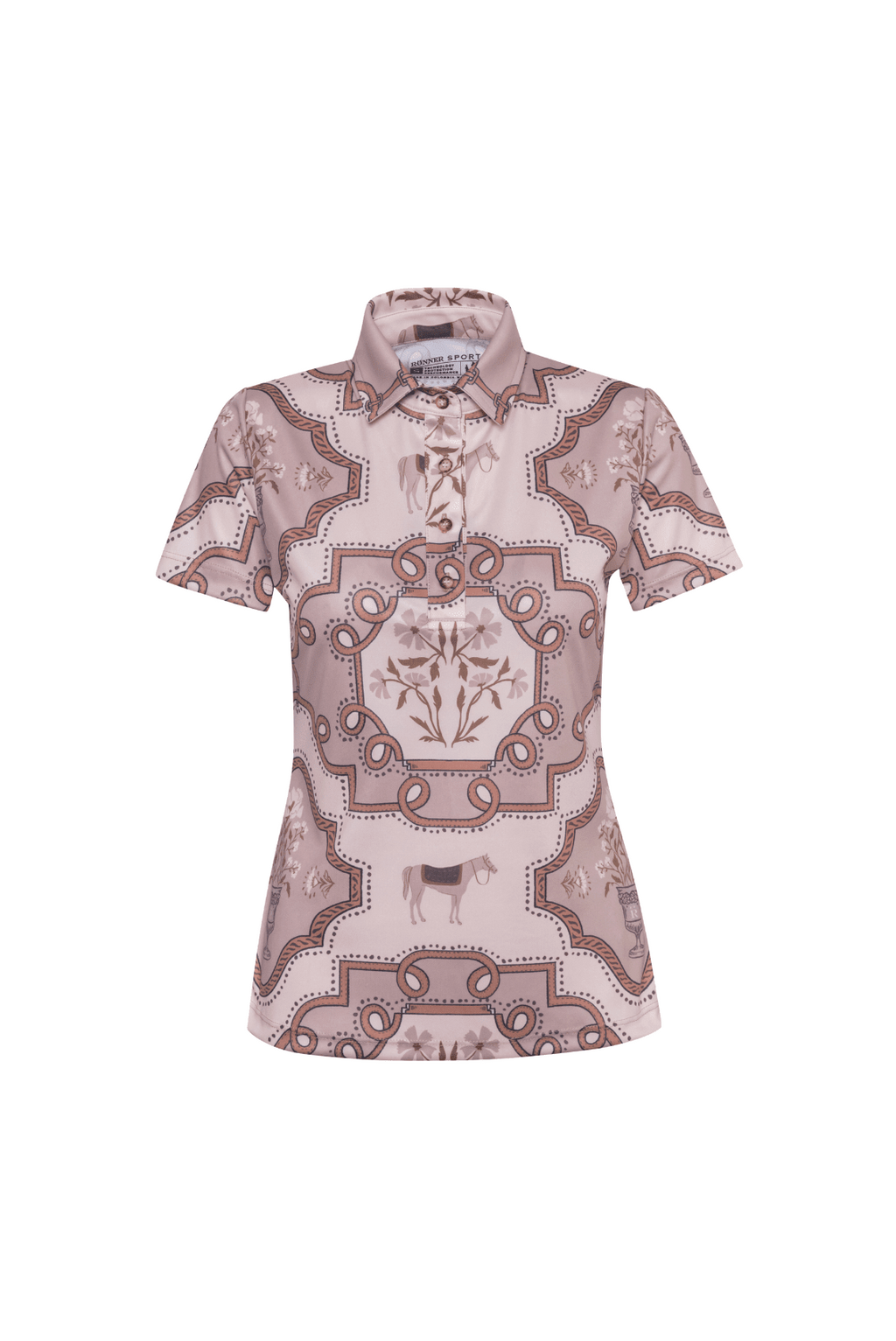 Veranda Polo-Shirt | Short Sleeve | Nude Blush