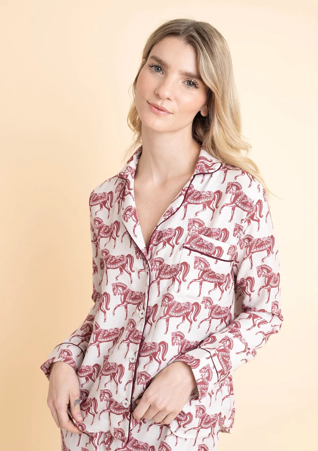 Whisper PJ's Set | Long Sleeve | Blossomare Print